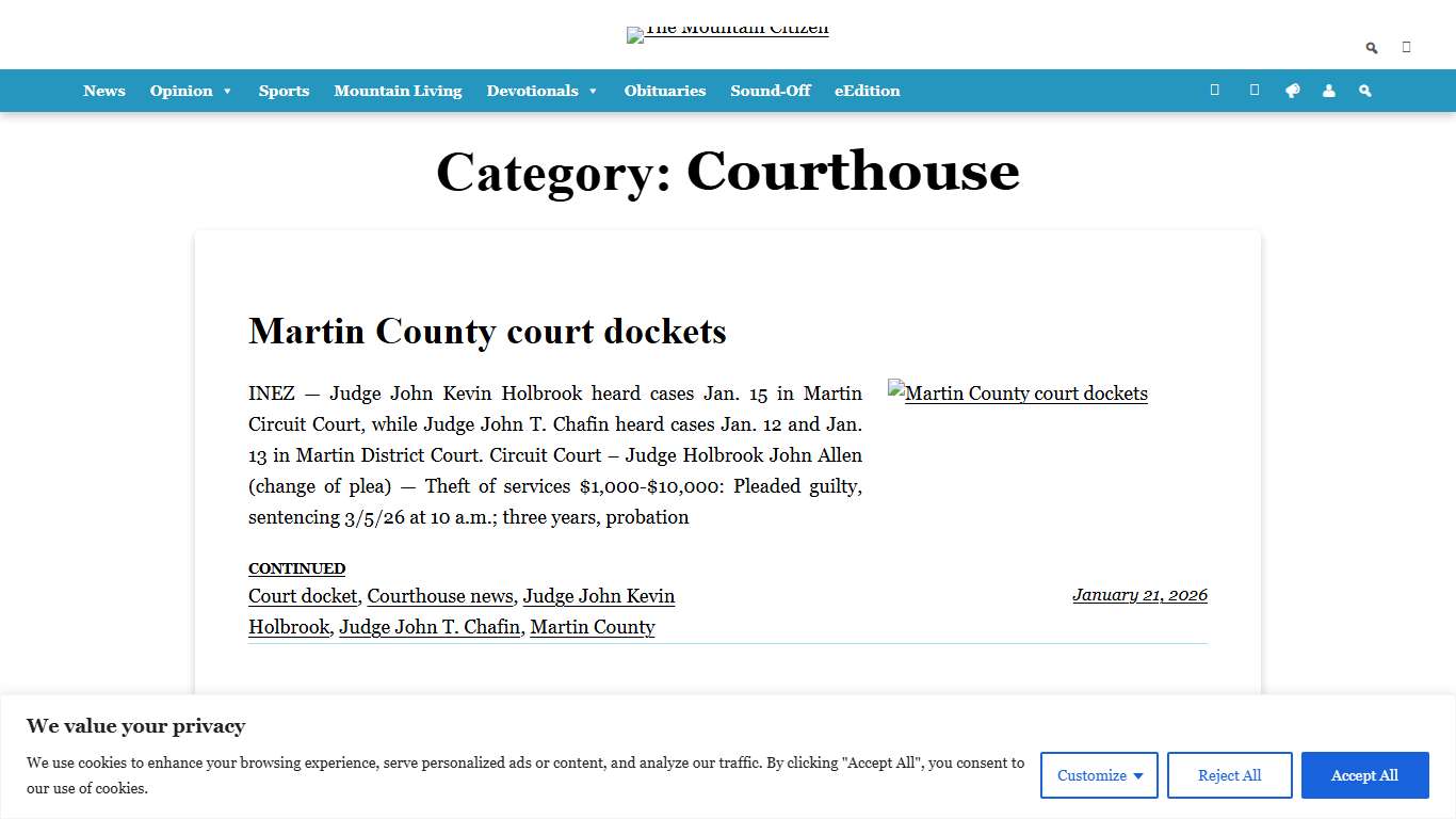 Courthouse Archives - The Mountain Citizen